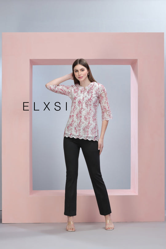 Women's Top | Pink | Casual wear | Office Wear | Party Wear | Elxsi 