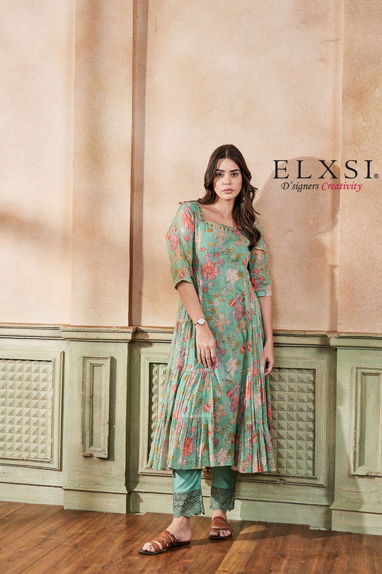 Best Green Dupatta set