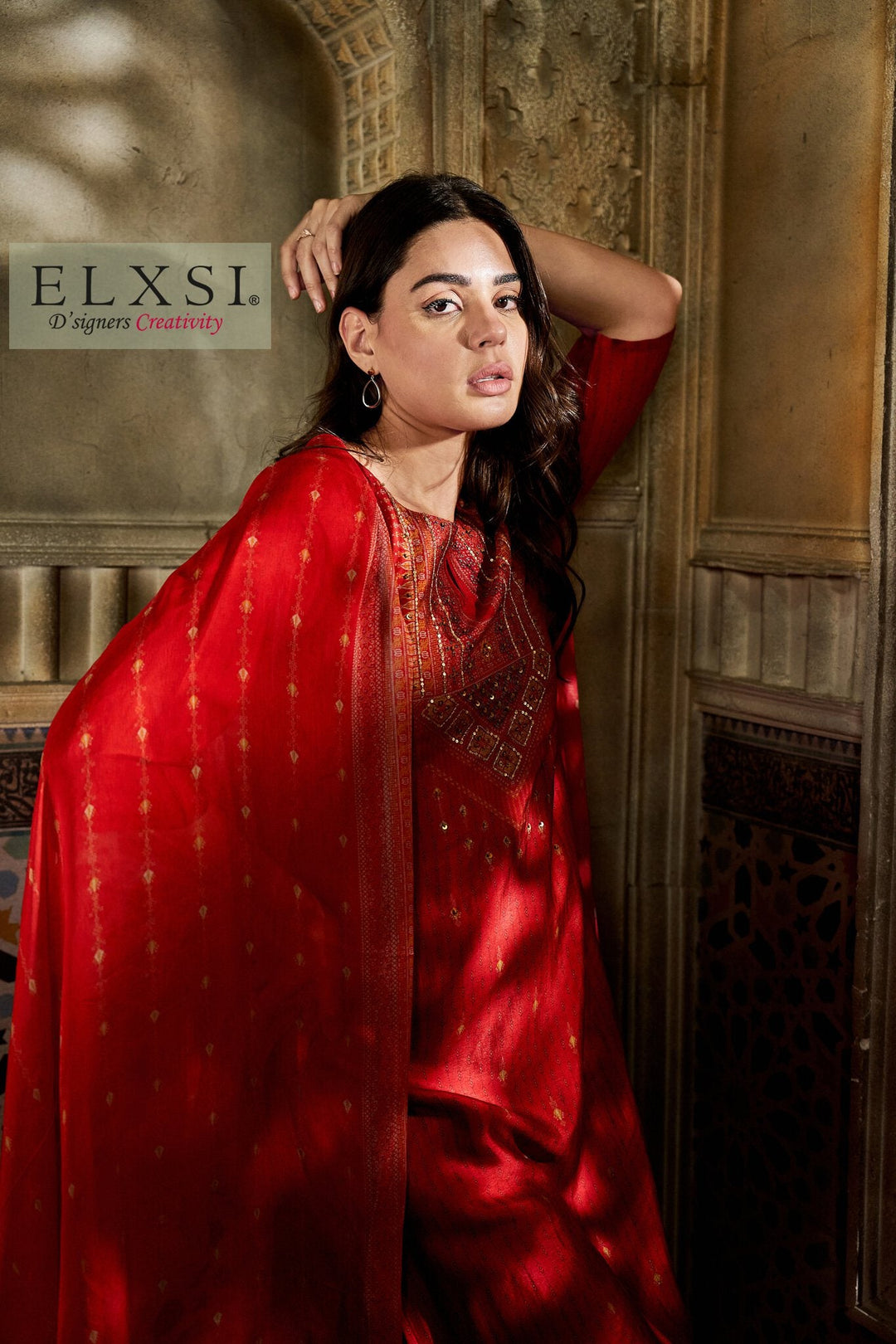 Best Red Dupatta set